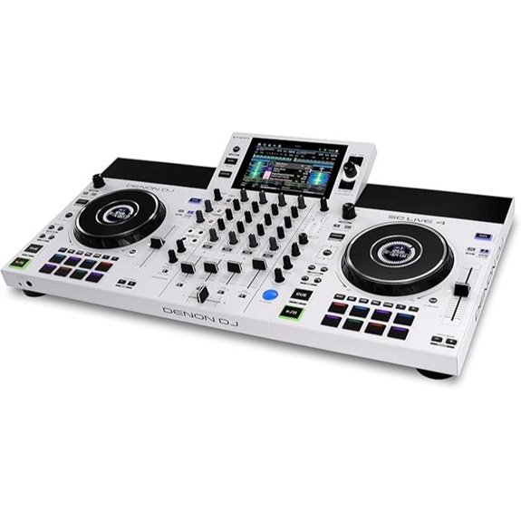 Denon DJ SC LIVE 4 White: Standalone DJ Controller