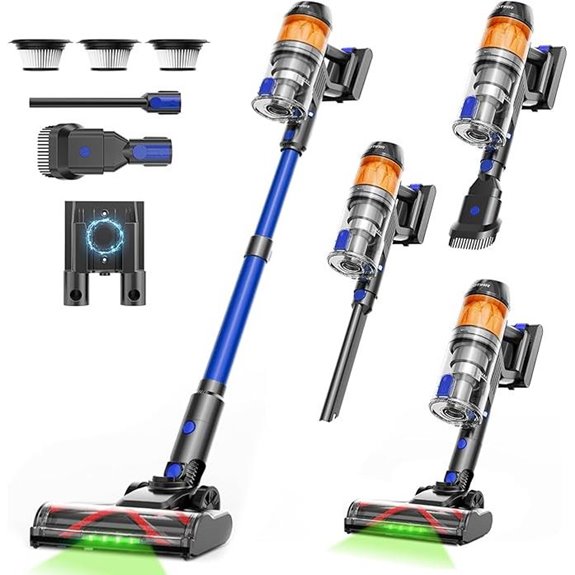 Cordless 500W Vacuum Cleaner for Home and Pet Hair