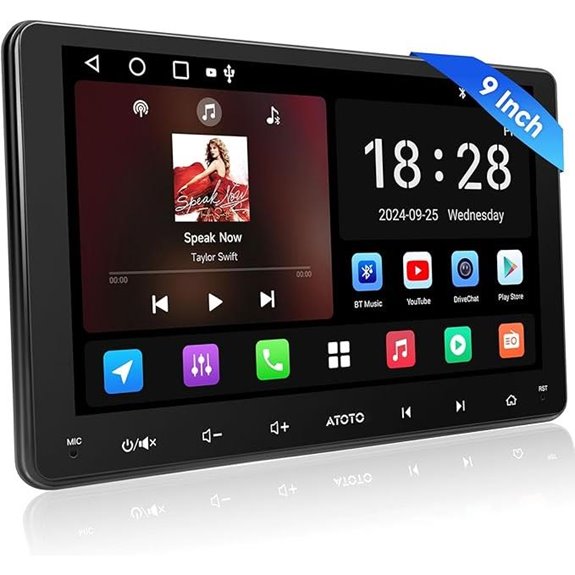 9-Inch Wireless Car Stereo with CarPlay & Android Auto
