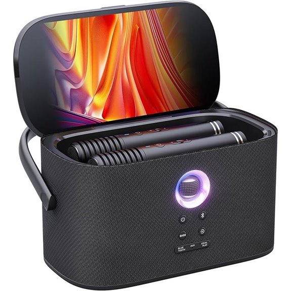 Ikarao Portable Karaoke Machine with Wireless Microphones