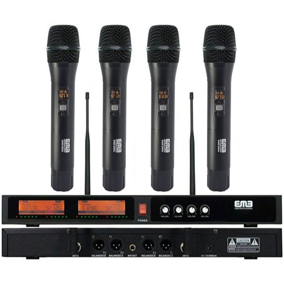 EMB EMIC2500 Wireless Microphone System with 4 Mics