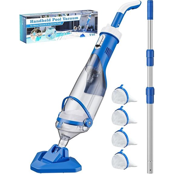 Cordless Pool Vacuum with Telescopic Pole