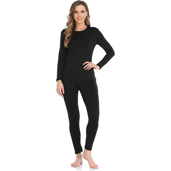 WEERTI Women's Fleece-Lined Thermal Underwear Set