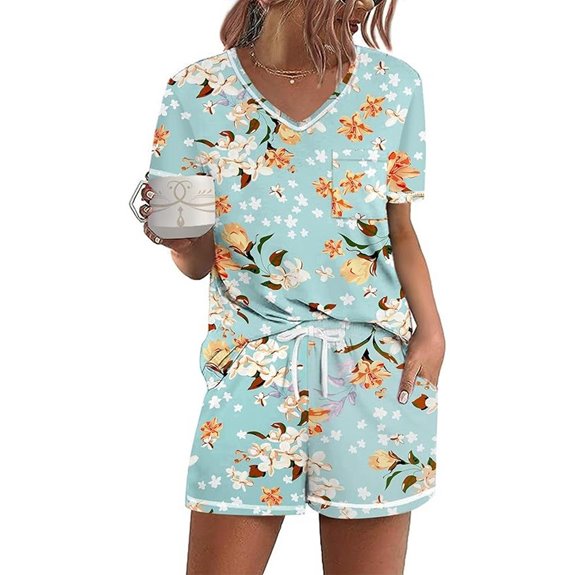 women s short sleeve pajama sets