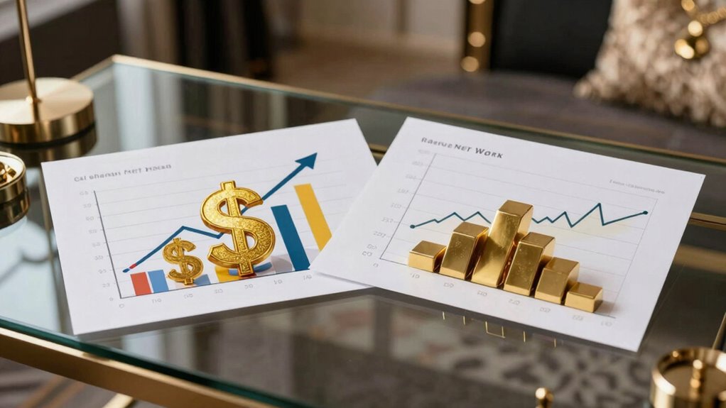 cash flow versus net worth