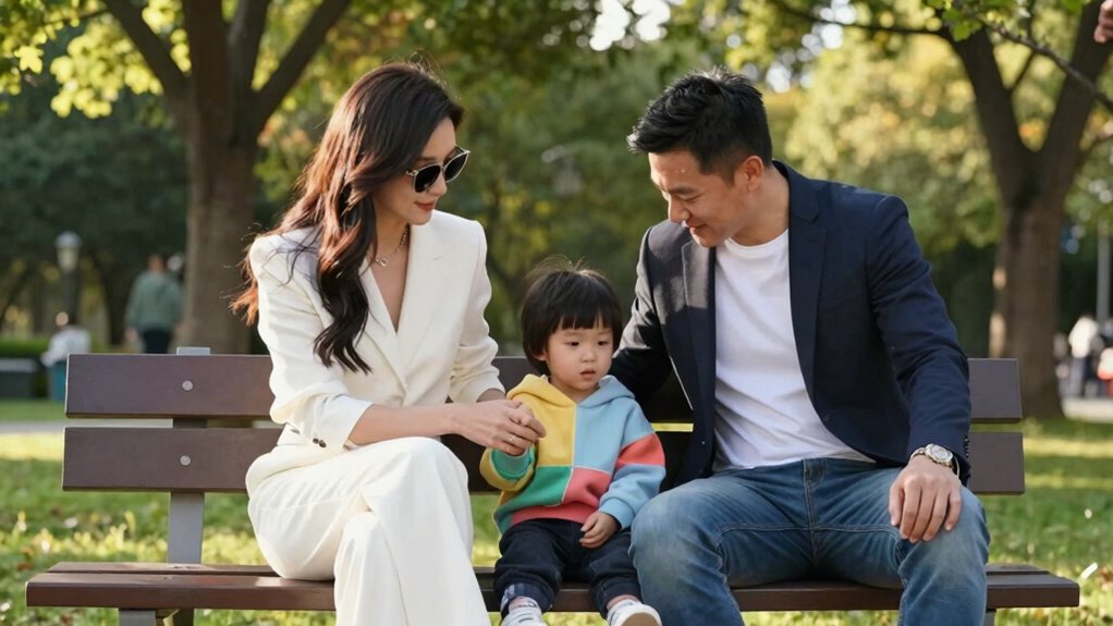 celebrity co parenting dynamics