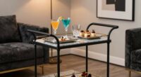 elegant home entertainment cart