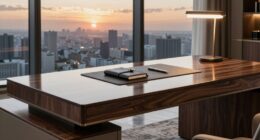 elegant modern executive desk