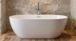 elegant standalone bathing experience
