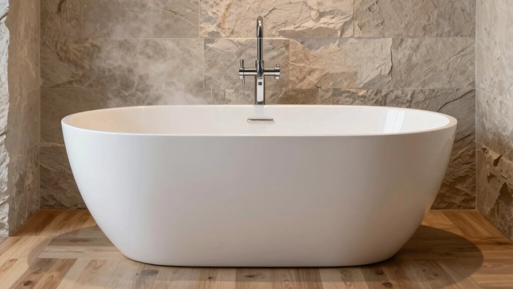 elegant standalone bathing experience