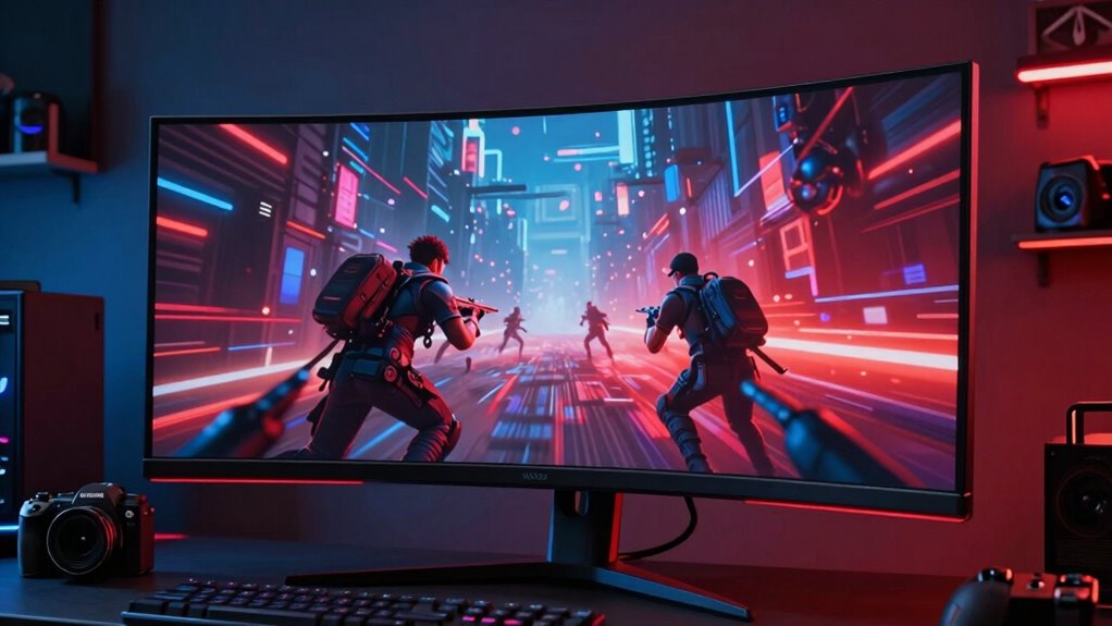 immersive ergonomic gaming setup