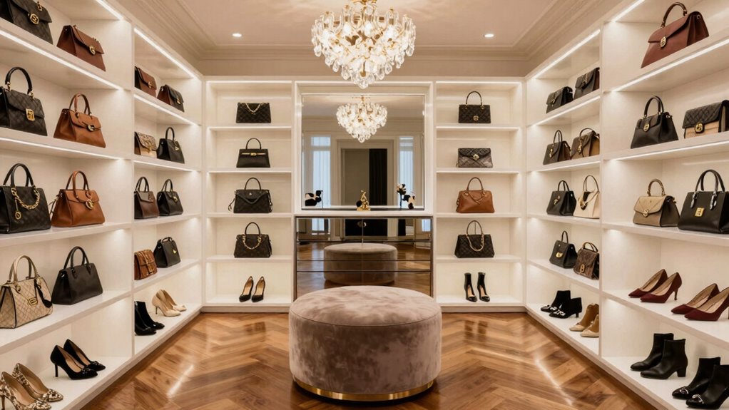 luxurious well lit closet transformation