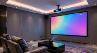 luxury media room projector