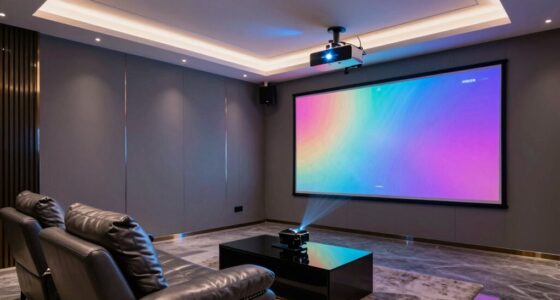 luxury media room projector