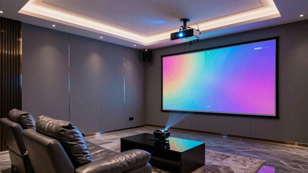 luxury media room projector