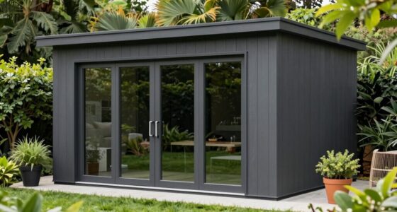 stylish backyard storage solution