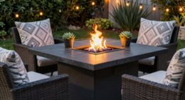 stylish functional outdoor centerpiece