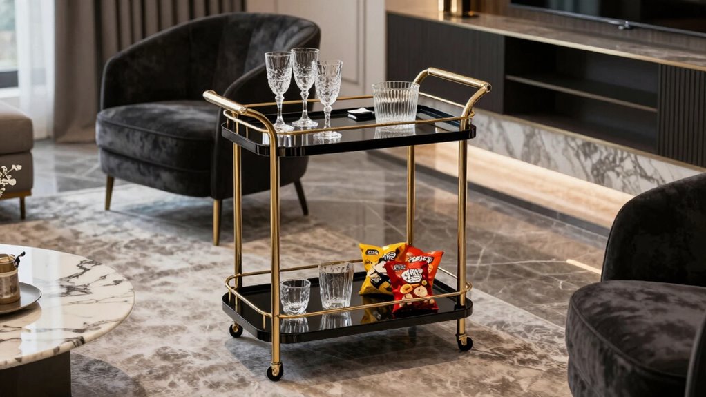 stylish versatile serving cart