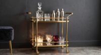 timeless designer bar cart