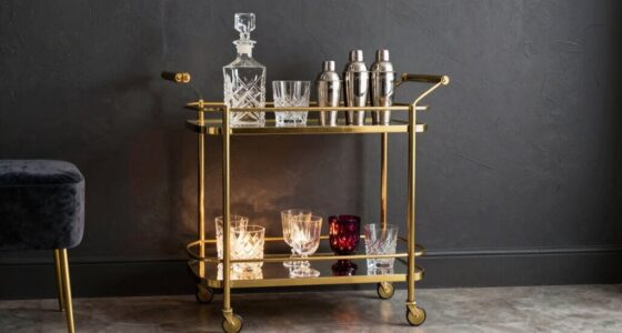 timeless designer bar cart