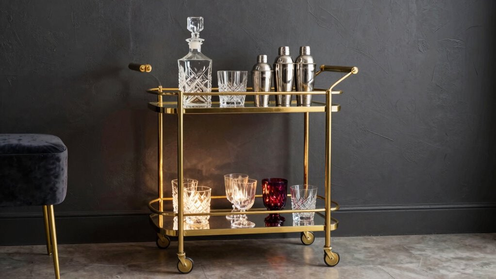 timeless designer bar cart