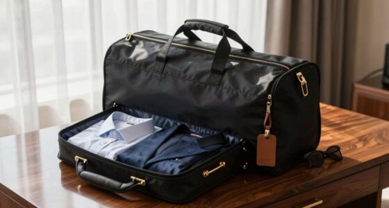 travel garment bags organized