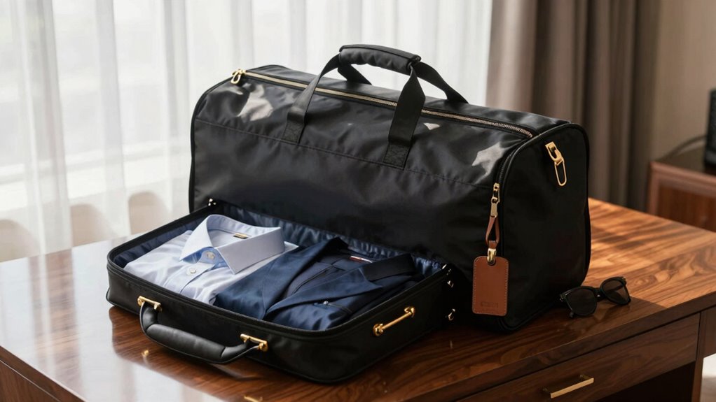 travel garment bags organized