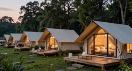 upscale outdoor camping experience
