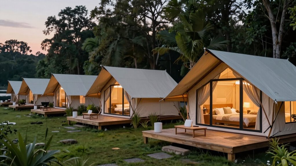 upscale outdoor camping experience