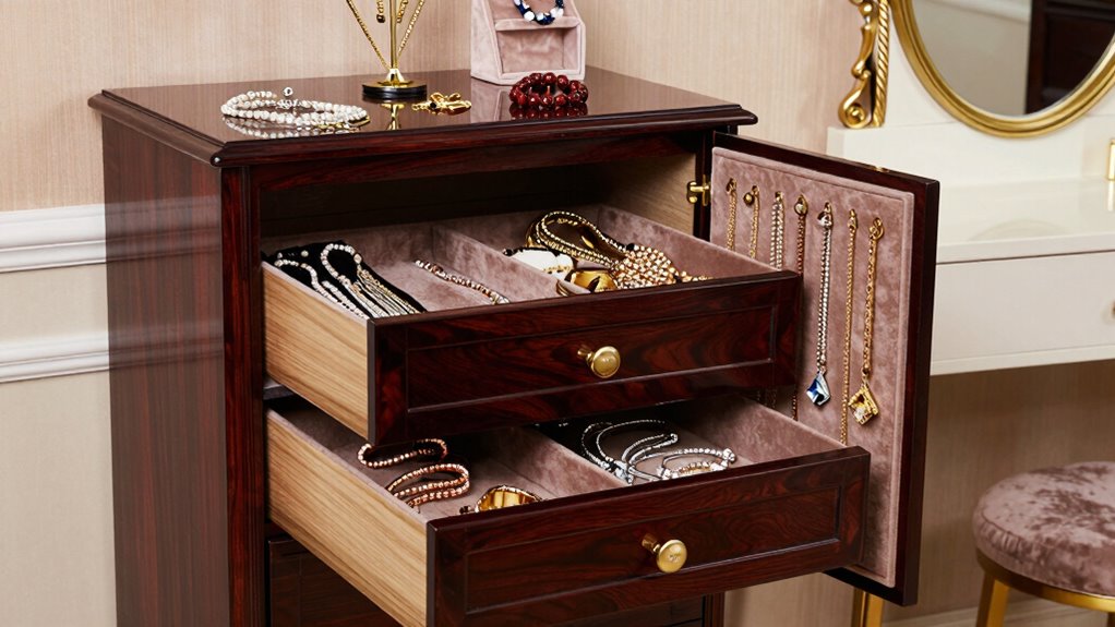 vintage inspired jewelry organization