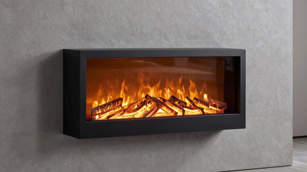 wall mounted electric fireplaces