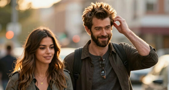Andrew Garfield Rocks Bushy Hair and Beard as He and Girlfriend Monica Barbaro Pack on the PDA at Wimbledon