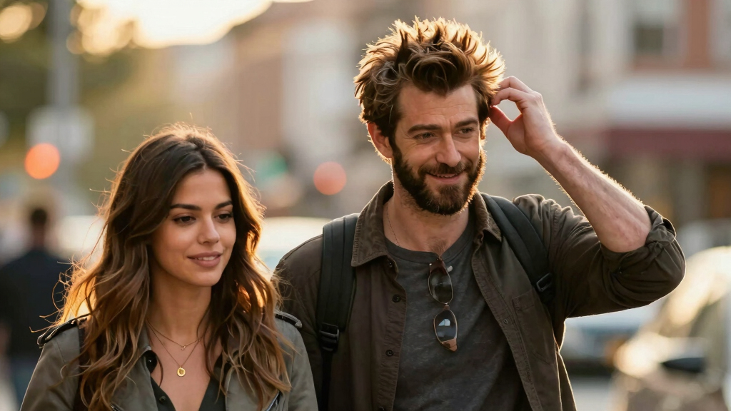 Andrew Garfield Rocks Bushy Hair and Beard as He and Girlfriend Monica Barbaro Pack on the PDA at Wimbledon
