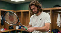 Andrew Garfield Sports Long Hair for Wimbledon Date with Girlfriend Monica Barbaro