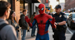Person In Spider-Man Costume Detained
