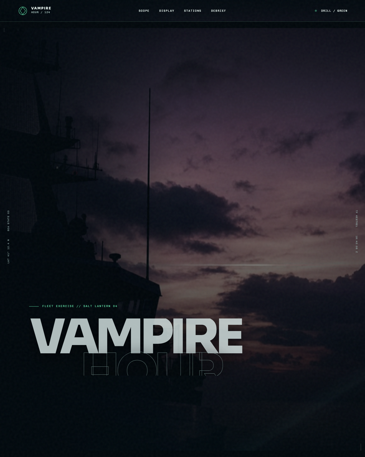 Live view of Vampire Hour — Fleet Air-Defense Drill