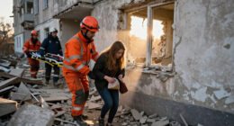 Russian Strike On Apartment Building In Kharkiv, Ukraine, Injures 25 People, Including Nine Children, Regional Governor Says