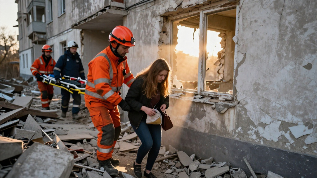 Russian Strike On Apartment Building In Kharkiv, Ukraine, Injures 25 People, Including Nine Children, Regional Governor Says