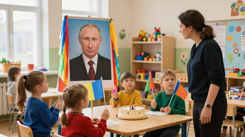 Putin Turns 74 Today. Officials And Kindergarteners Across Russia Were Forced To Wish Him A Happy Birthday.