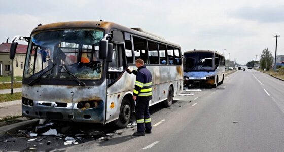 Russian Strike On Two Passenger Buses In Ukraine’s Kramatorsk Kills 33