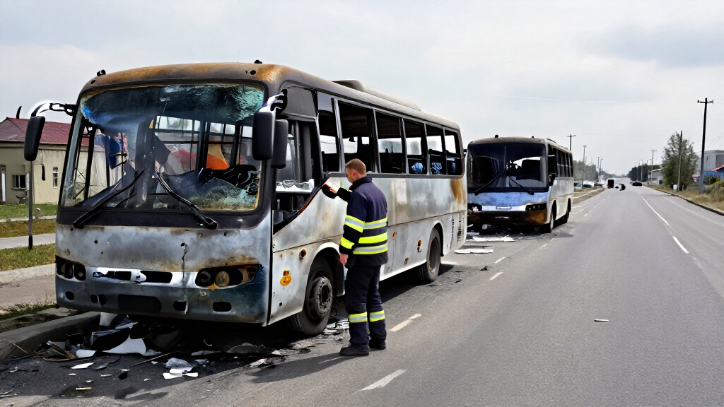 Russian Strike On Two Passenger Buses In Ukraine’s Kramatorsk Kills 33